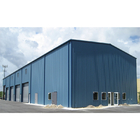 Q345b Portal Frame Buildings Steel Hangar Prefabricating Commercial Warehouse