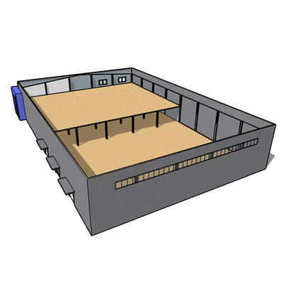 Pre Manufactured Steel Structure Buildings Airport Hangars Metal Warehouse