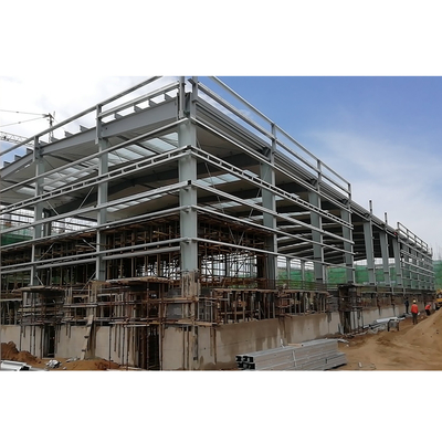 Light Prefabricated Steel Structures Corrugated Metal Sheets Roof Wall Metal Storage Buildings